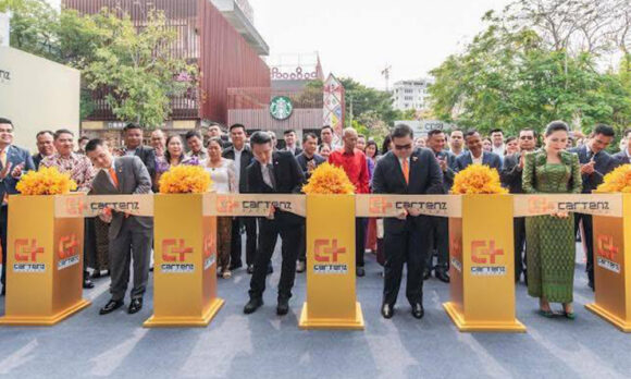 ក្រុមហ៊ុន អ ធី អិន ខេ រីថែល សម្ភោធផ្លូវការហាងលក់សម្លៀកបំពាក់ Cartenz Tactical Cambodia ដំបូងនៅកម្ពុជា ម៉ាកនាំចូលផ្តាច់មុខពីឥណ្ឌូណេស៊ី