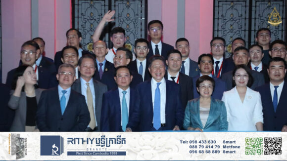 អ្នកឧកញ៉ា សំ សុខនឿន អមអគ្គលេខាធិការសមាគមឧកញ៉ាកម្ពុជា ចូលរួមក្នុង «ជំនួបផ្គូផ្គងធុរកិច្ច និងអាហារពេលល្ងាច» ជាមួយធុរជនចិនចំនួន ៥០ក្រុមហ៊ុន