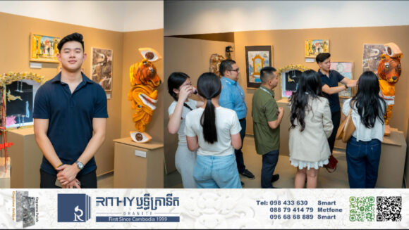 IMG_1542 កូនប្រុសពៅរដ្ឋមន្រ្តីក្រសួងសុខាភិបាល តាំងបង្ហាញស្នាដៃសិល្បៈដែលប្រើពេល ២ឆ្នាំនៅសាលា ISPP