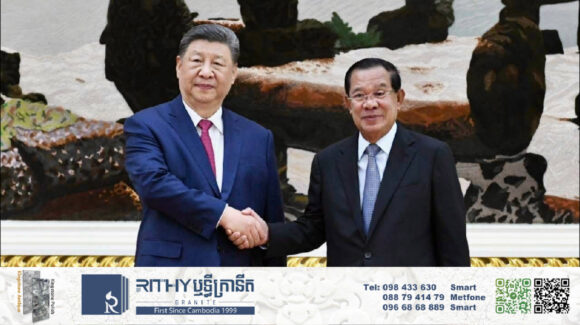 មេដឹកនាំចិន គាំទ្រគម្រោងព្រែកជីកហ្វូណនតេជោ ដែលកំពុងដំណើរការសាងសង់