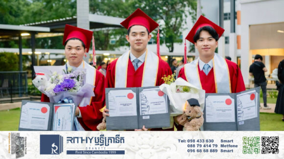 កូនប្រុសរដ្ឋមន្រ្តី ៣រូបបញ្ចប់ការសិក្សាថ្នាក់ទី១២ ពីសាលាអន្តរជាតិ ISPP