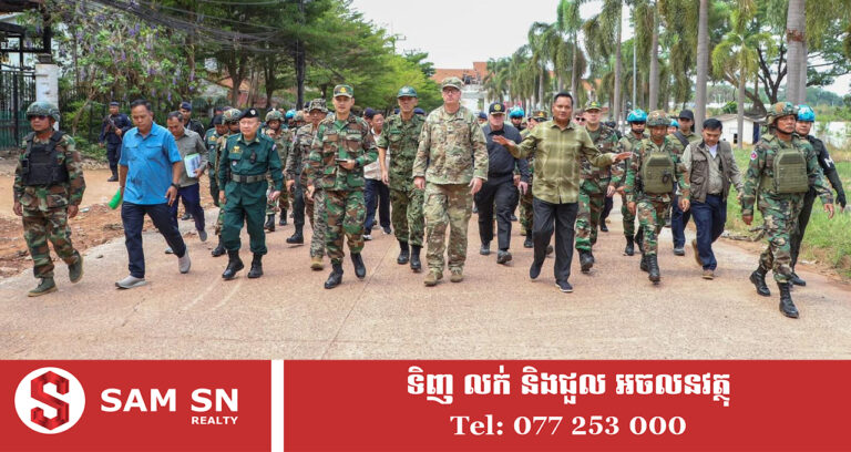 ថ្ងៃនេះកងទ័ពថៃផ្ទុះអាវុធ ៥ លើក ខណៈក្រុមអនុព័ន្ធយោធាបរទេស ចុះសង្កេតការណ៍នៅច្រកអូរស្មាច់