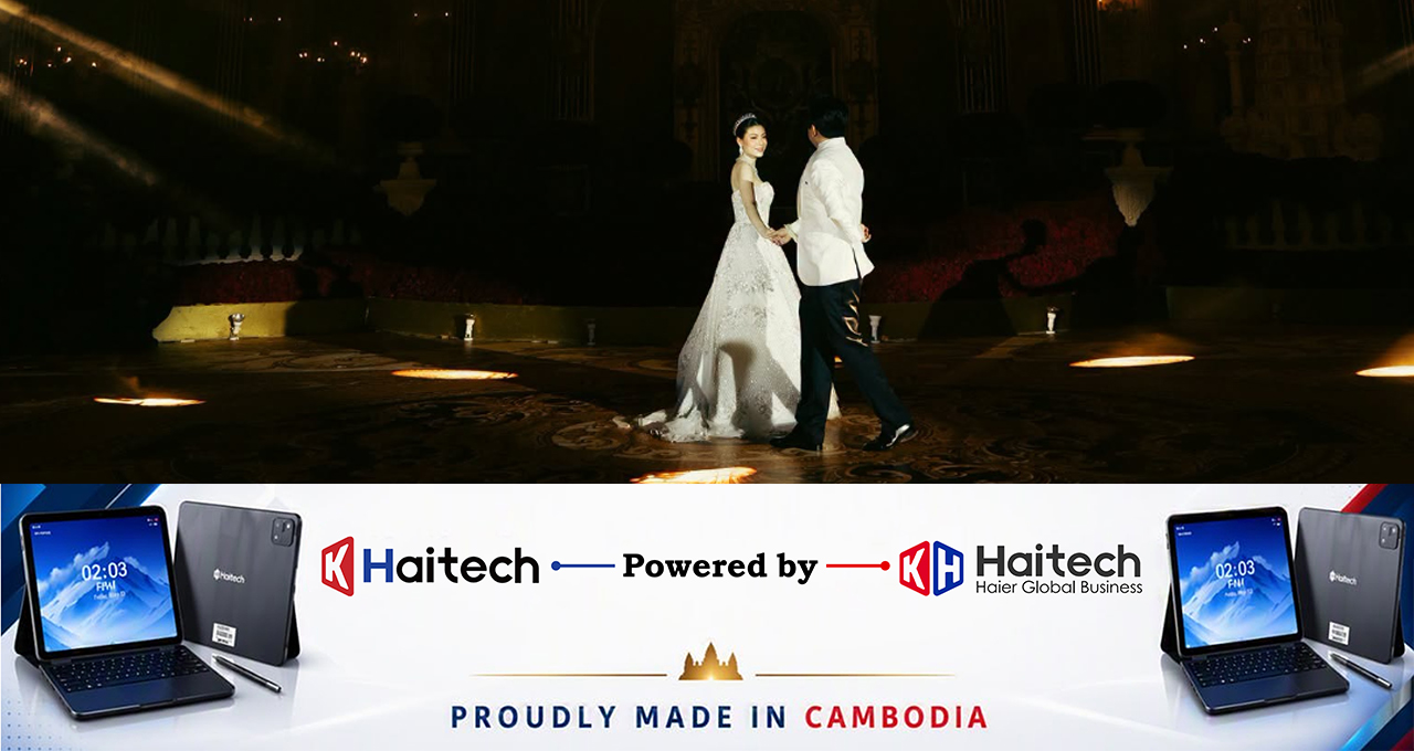 sdq កូនក្រមុំរបស់លោកនាយកផ្នែកអភិវឌ្ឍអាជីវកម្មប៉េង ហួត គ្រុប ជ្រើសរើសរ៉ូបកូនក្រមុំ ច្នៃឡើងដោយជាងក្នុងស្រុក